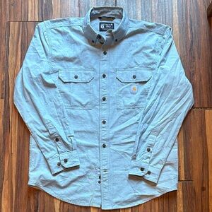 Carhartt Denim Blue Long Sleeve Shirt